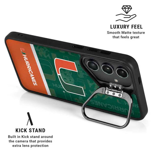 University of Miami U Hurricanes Galaxy S25 Ultra Kickstand Case